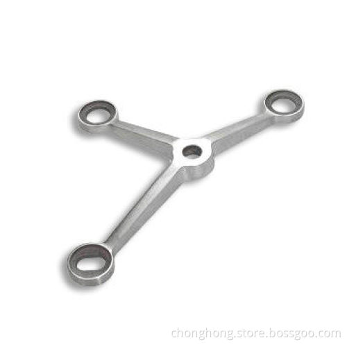 Glass Door Fitting, Made of Stainless Steel 304, or 316, with Polished Finish